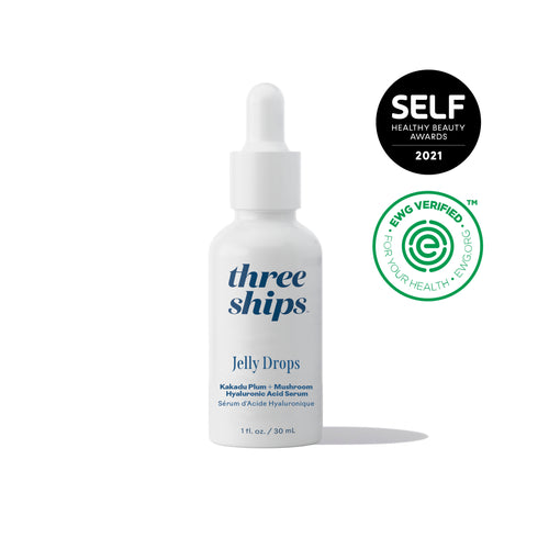 THREE SHIPS Jelly Drops™ Kakadu Plum + Mushroom Hyaluronic Acid Serum 30ml