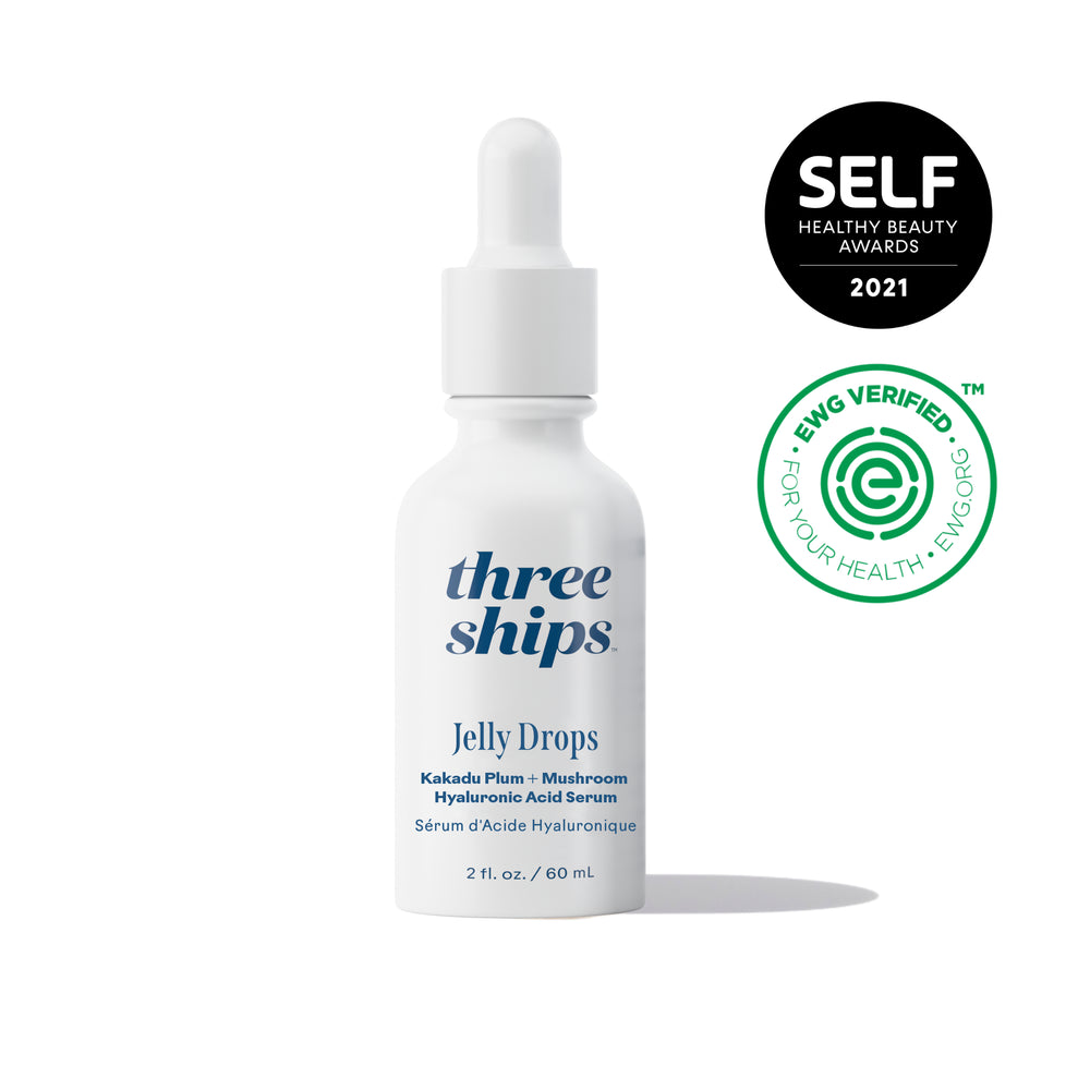 THREE SHIPS Jelly Drops™ Kakadu Plum + Mushroom Hyaluronic Acid Serum 30ml