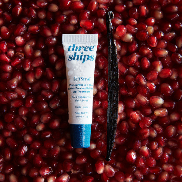 THREE SHIPS SoftServe™ Pomegranate + Shea Butter Lip Balm
