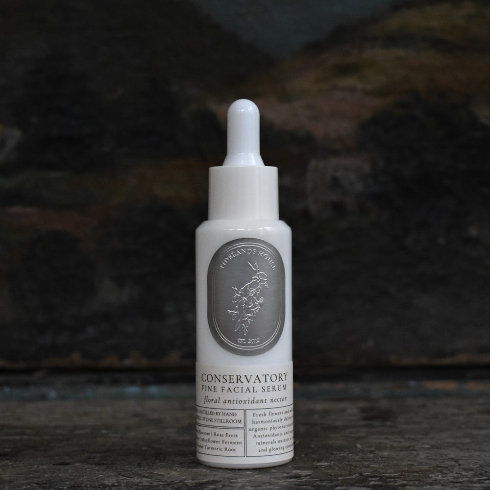 Tidelands House Conservatory Floral Antioxidant Nectar Serum in 30ml glass bottle with botanical ingredients.