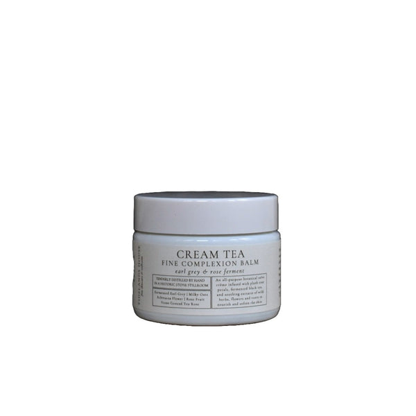 Tidelands House Cream Tea All Purpose Balm with Earl Grey, nourishing and hydrating skin with organic plant essences and a comforting herbaceous aroma.