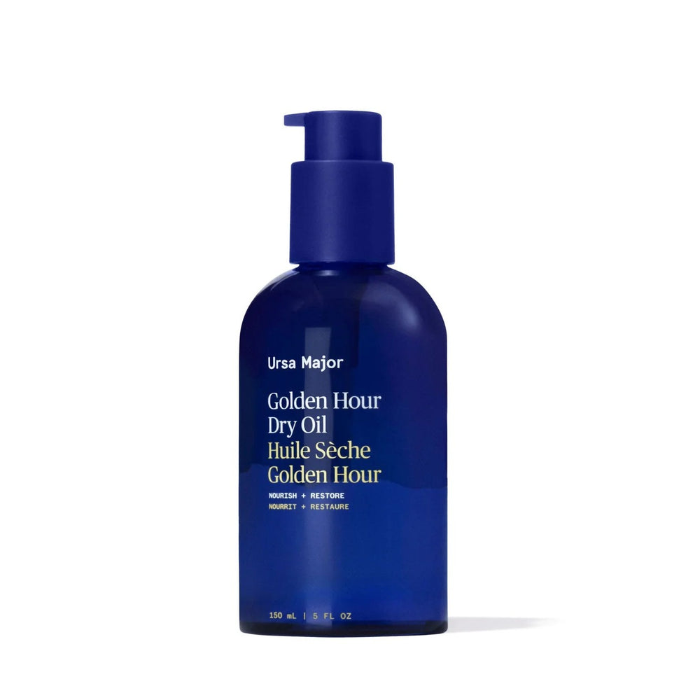 Ursa Major Golden Hour Dry Oil with beech seed, calendula, and electric daisy for skin and hair