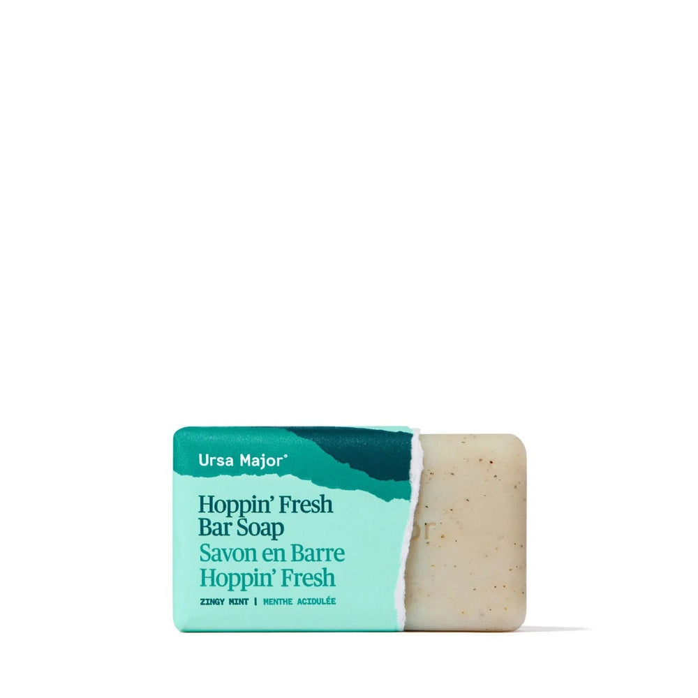Ursa Major Hoppin’ Fresh Bar Soap natural exfoliating mint soap