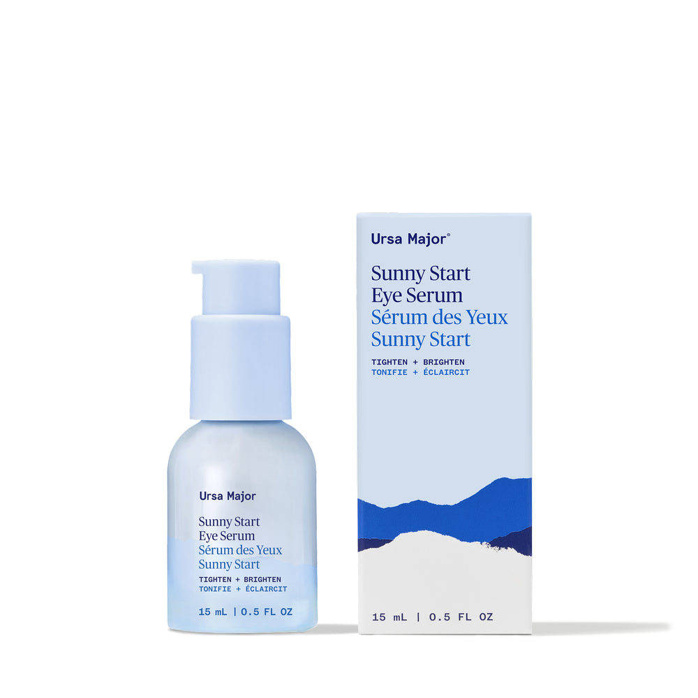 Ursa Major Sunny Start Eye Serum bottle on a white background