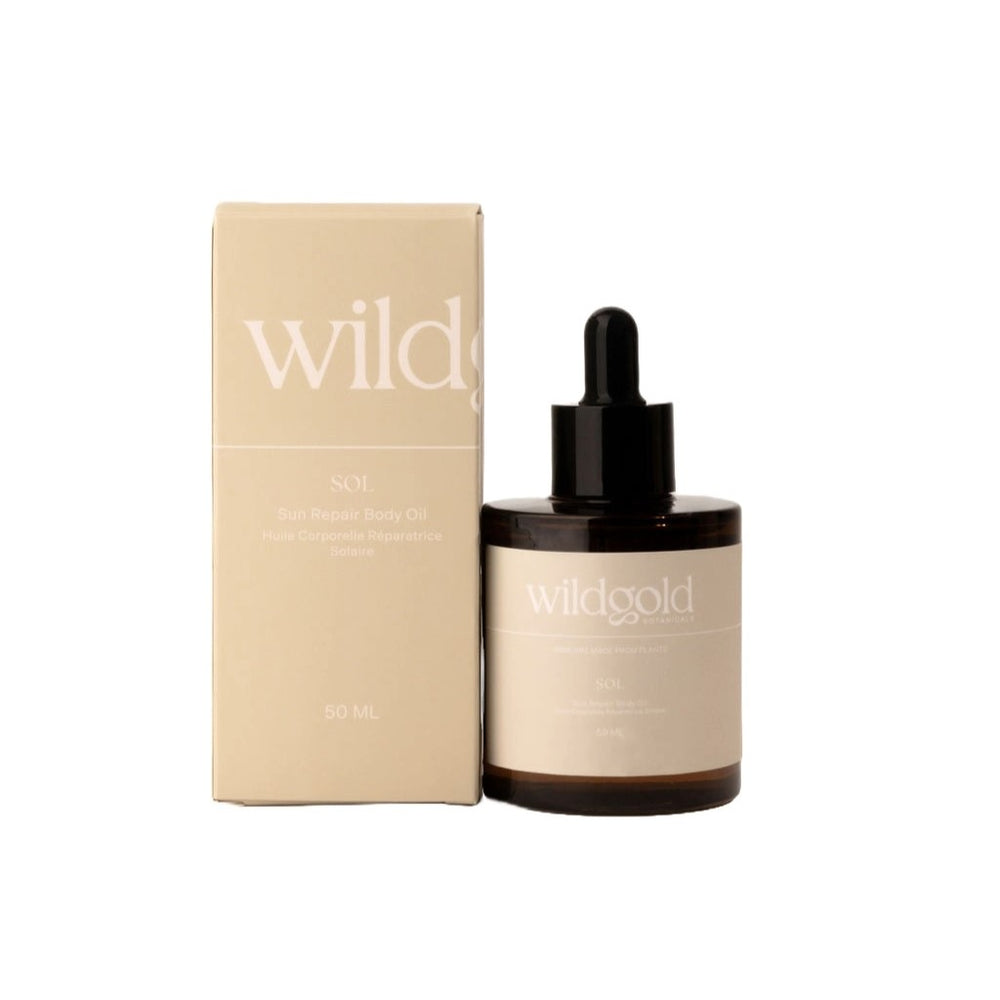 Wildgold Botanicals Sol body serum for sun-exposed skin