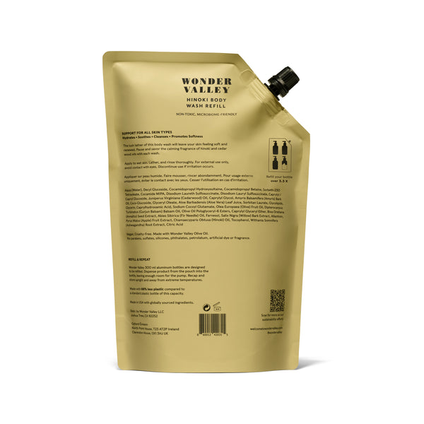 WONDER VALLEY Hinoki Body Wash Refill