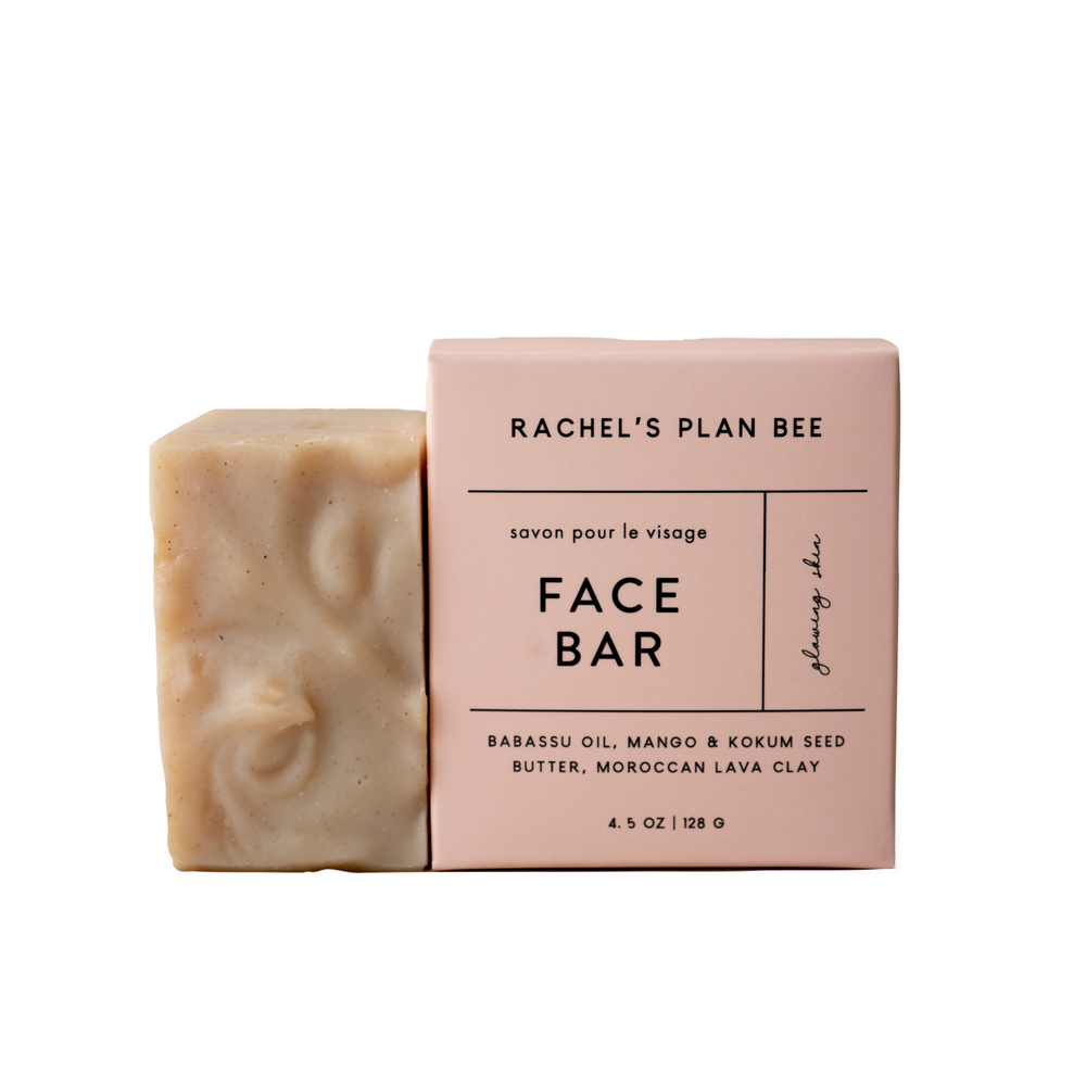 Artisan facial cleansing bar made with pumpkin, aloe and Moroccan clay