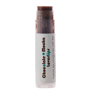 Living Libations Chocolate-Mocha Lover Lips – a rich, chocolate-coffee lip balm for soft, nourished lips.