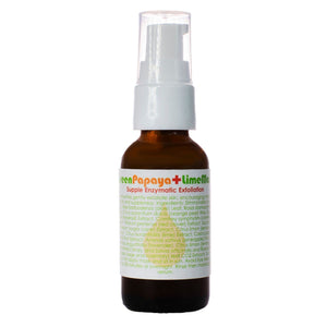Living Libations Green Papaya & Lime AHA Mask in 30ml jar.