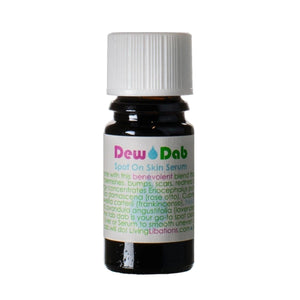 Living Libations Dew Dab serum in glass bottle. 5ml