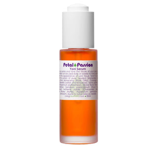 Living Libations Petal Passion Yoni Serum with rose, frankincense, and ylang-ylang for nourishing and balancing feminine health.